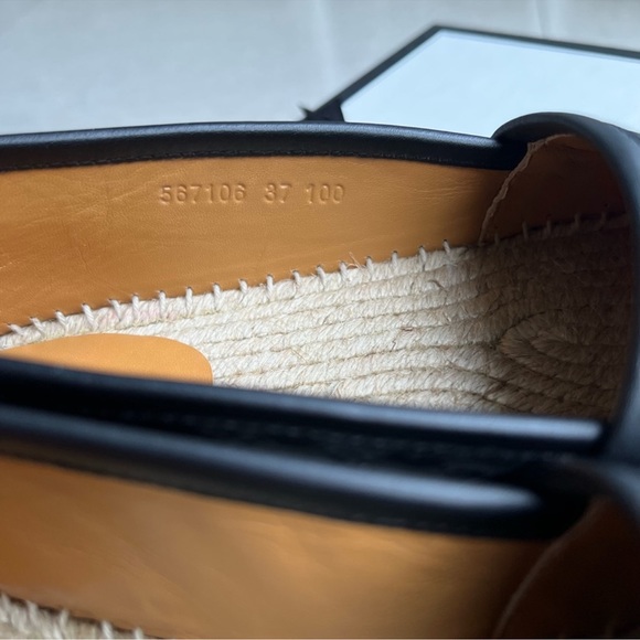 Gucci Leather Espadrilles Microguccissima Soft - Picture 4 of 12